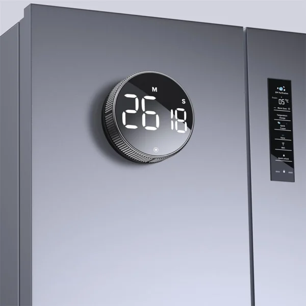 Kitchen Timer Adjustable Angle Electronic Timer Rotating Countdown Clock Large Number Display Cooking Timer for Sports Studying - Image 2
