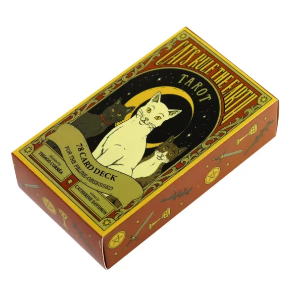 Cats Rule Earth tarot cards A 78 Oracle English Visions Divination Edition Deck Borad Playing Games - Image 4