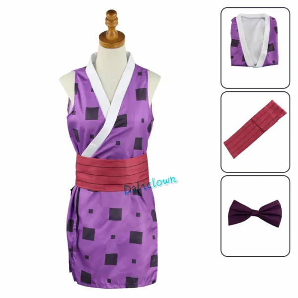 Anime Hinatsuru Makio Suma Cosplay Costume Uzui Tengen Wives Kimono Uniform Sexy Dress Entertainment District Arc - Image 2