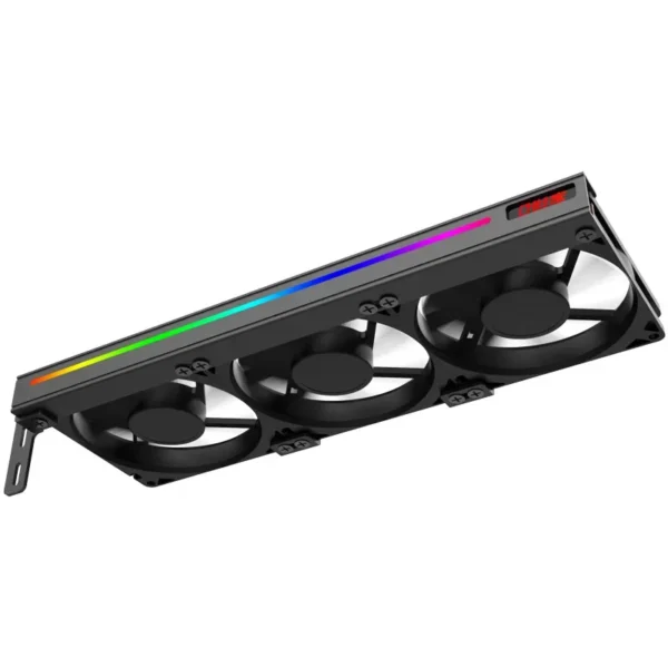 GPU Heatsink Fan Cooler Computer Gamer Cabinet Fanx3 Video Card Radiator Universal Mute ARGB Graphic Card Companion 5V AURA SYNC - Image 3