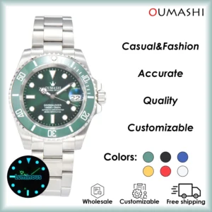 Automatic Watch 40MM Vintage Casual Chronograph Luminous Date display Waterproof Sapphire crystal Customizable NH35 Men's watch