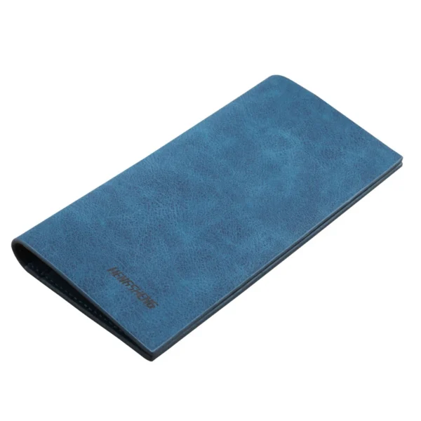 Long Men's Wallet, Thin Vintage Frosted Soft Leather Billfold, Men's Personalized Fashion Student Ticket Holder Moneybag 2025 - Image 6