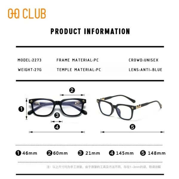 O-Q CLUB Reading Glasses for Men Optical Lenses With Medical Recipe Womens Sunglasses Women Lens Men's Eyeglasses Eyewear Woman - Image 5